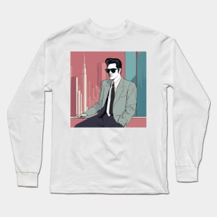 Suave Spectacle Elvis Edge Sunglass Stance Art Deco Long Sleeve T-Shirt